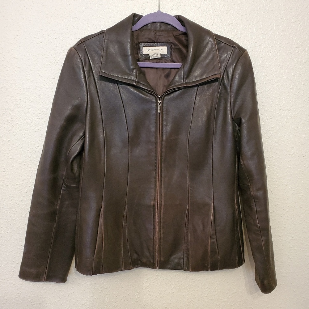Jones New York sport leather jacket